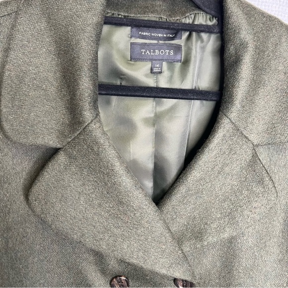 Talbots | Green Woman’s Blazer Coat 14‎ Wool Blend - Picture 2 of 6